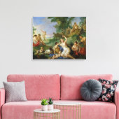 De triomf van Bacchus Canvas Afdruk (Insitu (Woonkamer))