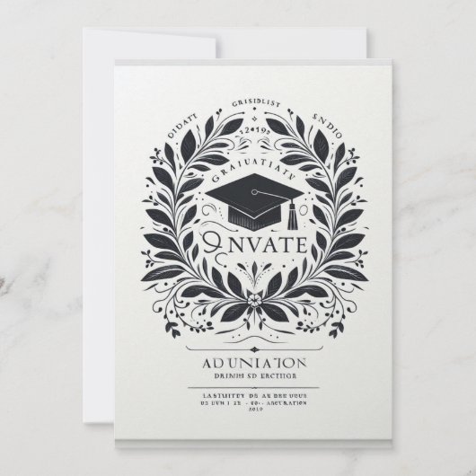 De triomf van de afgestudeerde aankondiging (Voorkant)