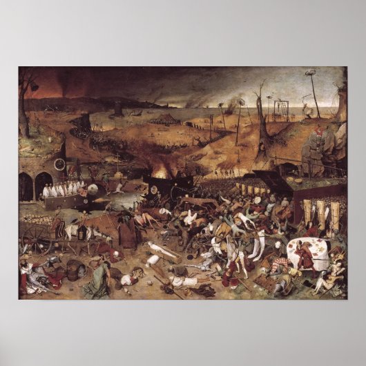 De triomf van de dood door Peter Bruegel Poster (Voorkant)