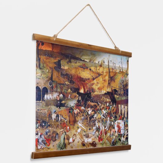 De triomf van de dood, Pieter Bruegel Hangend Wandkleed (Gebogen)