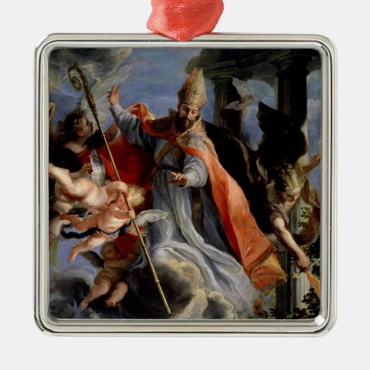 De triomf van St. Augustine 1664 Metalen Ornament (Voorkant)