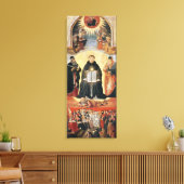 De triomf van St. Thomas Aquinas Canvas Afdruk (Insitu (Woonkamer))