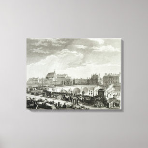 De triomf van Voltaire Canvas Afdruk