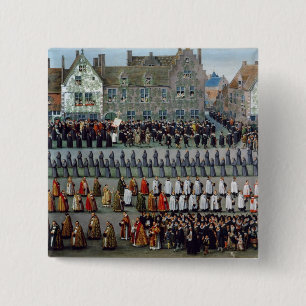 De triomf vierkante button 5,1 cm