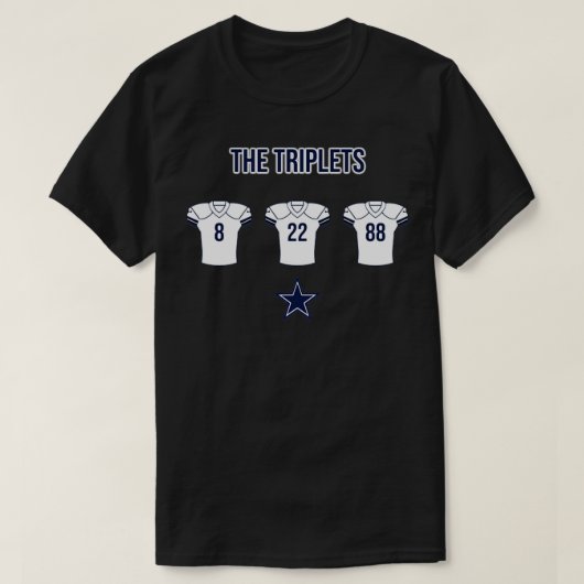 De Triplets Dallas Cowboys T-shirt (Design voorkant)