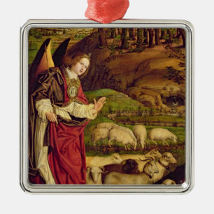 De triptych van Mozes en de verbrande Struik Metalen Ornament