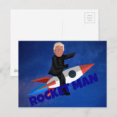 De troef berijdt een Raket Briefkaart (Voorkant / Achterkant)