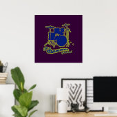 de trommelwand poster (Thuiskantoor)
