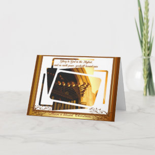 De trompetten van de viering feestdagen kaart