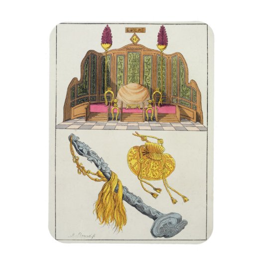 De troon van een Chinese keizer, jojojojo-scepter  Magneet (Verticaal)