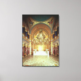 De Troonzaal uit het noorden Canvas Afdruk