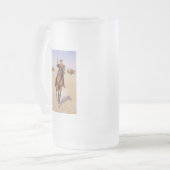 De Trooper van Frederic Remington Matglas Bierpul (Voorkant links)