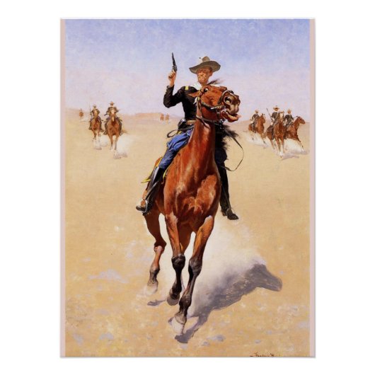 De Trooper van Frederic Remington Perfect Poster (Voorkant)