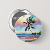 De tropen verzorgen ronde button 5,7 cm (Voorkant /achterkant)