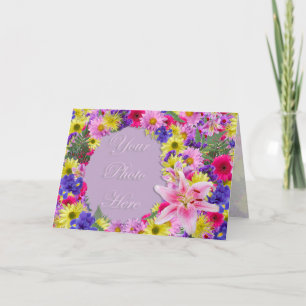 De tropische Groet van de Omlijsting van Bloemen Kaart