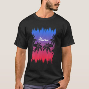 De Tropische Retro van het strand van Hawiin, Gif T-shirt