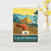 De Trots | Californië 2 van de staat Kaart (Gele Bloem)