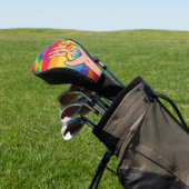 De trots met het regenboogthema golfheadcover (Insitu)