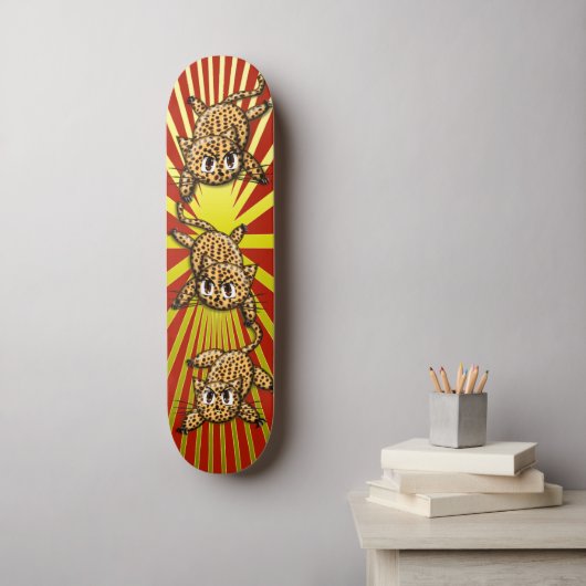 De trots van de luipaard skateboard (Muurkunst)