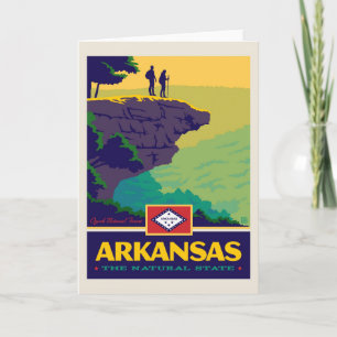 De Trots van de staat   Arkansas Kaart