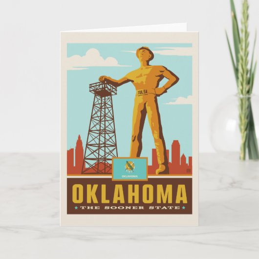 De Trots van de staat | Oklahoma Kaart (Voorkant)
