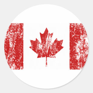 De Trots van de Vlag van Canada Ronde Sticker
