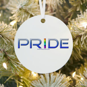 De trots van SlipperyJoe's in metalen letters stra Ornament