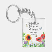 De trouwe liefde van de Heer eindigt nooit Sleutelhanger (Voorkant Links)