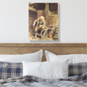 De trouwe oude servant canvas afdruk (Insitu (Slaapkamer))