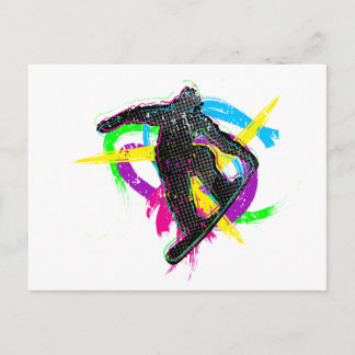 De Truc van Snowboard Briefkaart