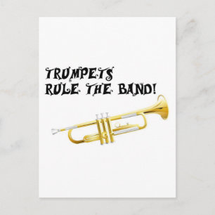 De trumpets regelen de band! briefkaart