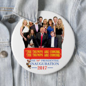 De Trumps komen eraan! Ronde Button 6,0 Cm (In situ)