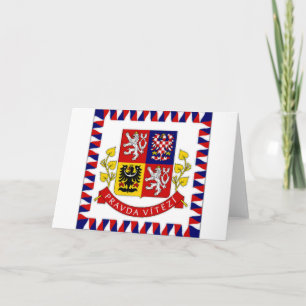 De Tsjechische President vlag Kaart