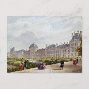 De Tuileries tijdens het herstel Briefkaart