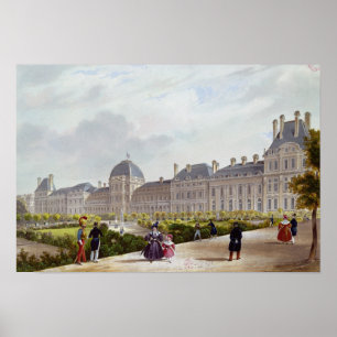 De Tuileries tijdens het herstel Poster