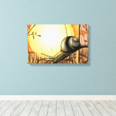 De Tuin Snail Wrapped Canvas (Insitu (Houten vloer))