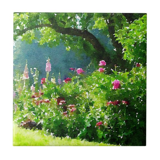 De tuin tegeltje (Voorkant)