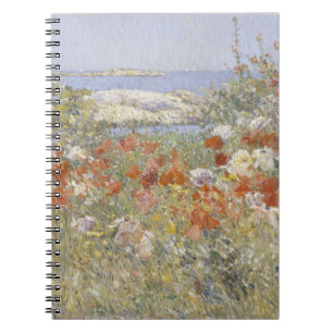 De tuin van Celia Thaxter door Frederick Childe Ha Notitieboek