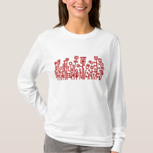 De Tuin van Cyber - Robijnrood Rood T-shirt