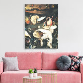 De tuin van de aardse gewichten 2 canvas afdruk (Insitu (Woonkamer))