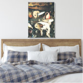 De tuin van de aardse gewichten 2 canvas afdruk (Insitu (Slaapkamer))