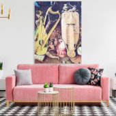 De tuin van de aardse gewichten canvas afdruk (Insitu (Woonkamer))