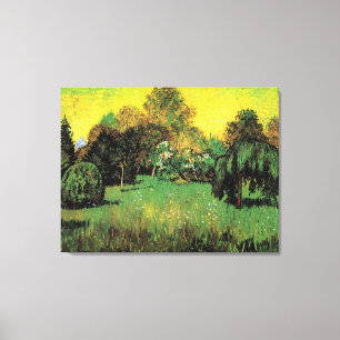 De tuin van de dichter door Vincent van Gogh. Canvas Afdruk