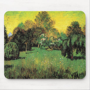 De tuin van de dichter door Vincent van Gogh. Muismat
