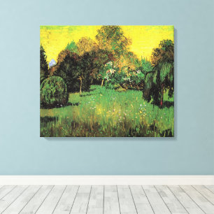 De tuin van de dichter van Vincent van Gogh Canvas Afdruk
