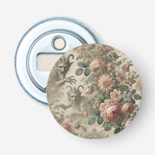 De tuin van de Goatman - Gothic Folklore Design Button Flesopener
