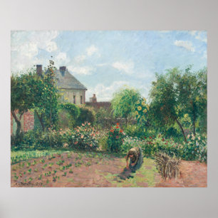De tuin van de kunstenaar in Eragny (1898) Poster