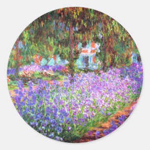 De tuin van de kunstenaar in Giverny, Claude Monet Ronde Sticker