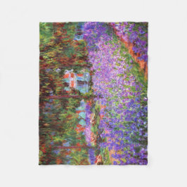 De tuin van de kunstenaar in Giverny door Monet Fleece Deken