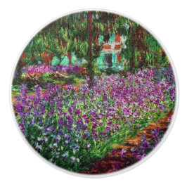 De tuin van de kunstenaar in Giverny door Monet Keramische Knop
